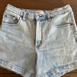 Abercrombie & Fitch Light Wash Denim Shorts